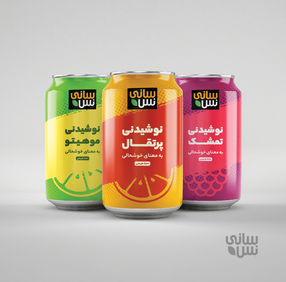 طراحی بسته بندی و باکس محصولات سانی نس